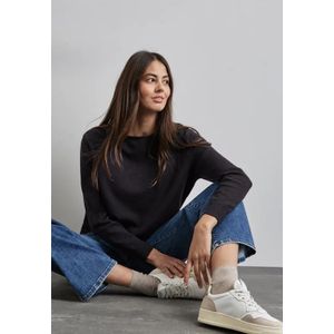 Street One Dames Trui met gemêleerde look in Paars, in size: 34