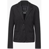 STREET ONE - Korte Blazer - Zwart - Diagonaal Gemêleerd - Set