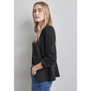 STREET ONE - Korte Blazer - Zwart - Diagonaal Gemêleerd - Set