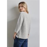 Street One - Dames Shirt - Grijs - Fijne Textuur