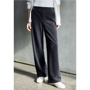 Street One Studio Dames Straight Legs corduroy broek in Blauw, in size: 34