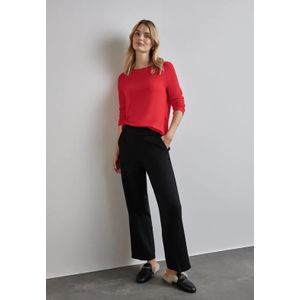 Street One Dames Shirt met lange mouwen in Rood, in size: 34