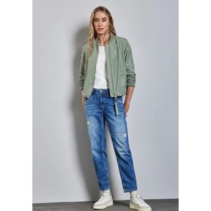 Street One Dames Korte blouson in Groen, in size: 42