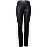 Street One Dames Broek met coating in Zwart, in size: 32