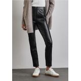 Street One Dames Broek met coating in Zwart, in size: 32