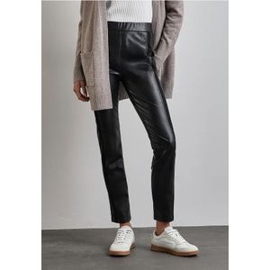 Street One Dames Broek met coating in Zwart, in size: 32