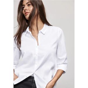 Street One Dames Zakelijke blouse in Wit, in size: 46