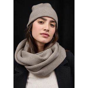 Street One Dames Lussjaal met pailletten in Beige, in size: One size