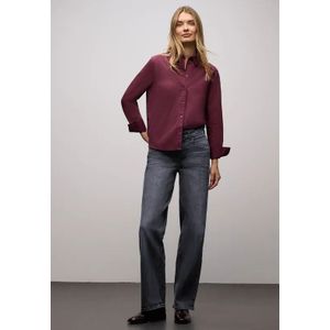 Street One Dames Wide Legs Jeans in Grijs, in size: 25
