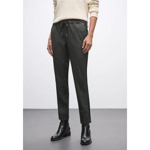 Street One Dames Broek met galonstrepen in Zwart, in size: 32