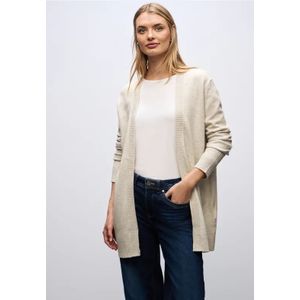 Street One Dames Vest met rolrand in Beige, in size: 34