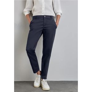 Street One Dames Zachte chino in Blauw, in size: 32
