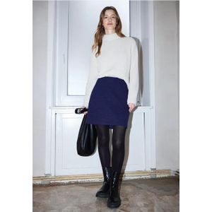 Street One Studio Dames Wol-look rok in Blauw, in size: 32