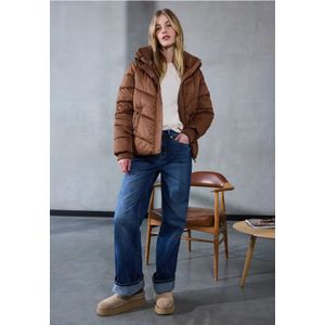 Street One Studio Dames Gevoerd jack in Bruin, in size: 34