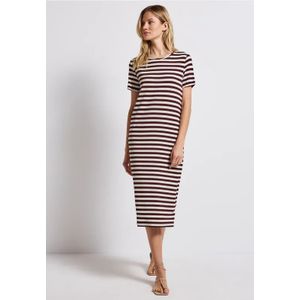 Street One Dames Gestreept shirt in Rood, in size: 34