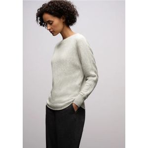 Street One Dames Cosy Dolman-trui in Grijs, in size: 34