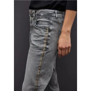 Street One Dames Straight Legs jeans in Grijs, in size: 24
