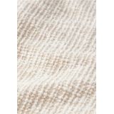 Street One - Bouclé Damesbroek - Smooth Sand Beige - Hoge Taille - Rechte Pijpen