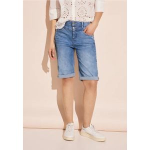 Street One Dames Denim bermudashort in Blauw, in size: 24