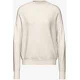 STREET ONE - Trui - Cream White Melange - Breisel - Lange Mouwen