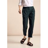 Street One - Damesbroek - Groen - Katoenmix met Stretch