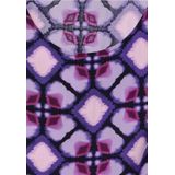 Street One - Blousetop - Paars - Dames - Mouwloos - Ronde Hals - Grafisch Patroon