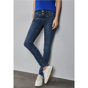Street One Dames Slim Fit jeans in Blauw, in size: 24