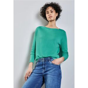 Street One Dames Zachte gebreide trui in Turkoois, in size: 34