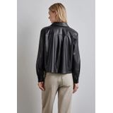 Street One - A345066 - Damesblouse - Deep Tint Blue - Lederlook