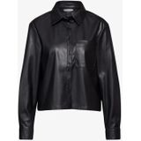 Street One - A345066 - Damesblouse - Deep Tint Blue - Lederlook