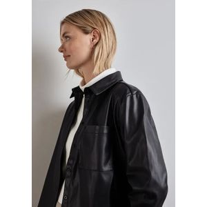 Street One - A345066 - Damesblouse - Deep Tint Blue - Lederlook