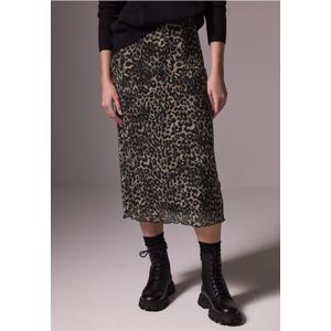 Street One Studio Dames Rok van mesh in Bruin, in size: 34