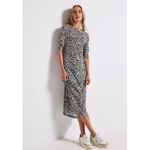 Street One - Jurk - Beige - Dames - Van Gaas met Patroon
