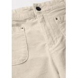 Street One - A378288 - Corduroy Broek - Kiezelbeige - Dames - Hoge Taille