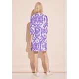 Street One - Tuniekjurk - Paars - Linnen - Ronde Hals - 3/4-Mouw