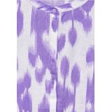 Street One - Tuniekjurk - Paars - Linnen - Ronde Hals - 3/4-Mouw