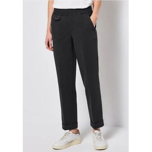 Street One - Geruite Chino - Zwart - Dames