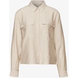 Street One - A345445 - Damesblouse - Beige zand - Lange Mouwen - Met Borstzakken