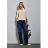 Street One - A345445 - Damesblouse - Beige zand - Lange Mouwen - Met Borstzakken