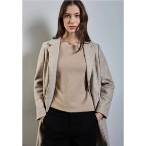 Street One Dames Gestreept overhemd in Bruin, in size: 34