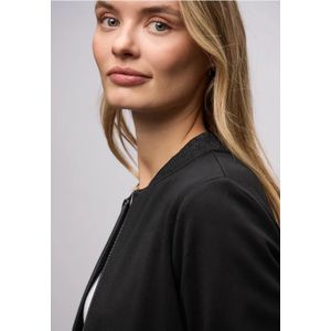 Street One Dames Blouson met glitterdetails in Zwart, in size: 34
