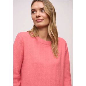 Street One Dames Trui met structuur in Pink, in size: 34