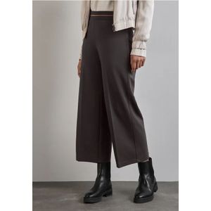 Street One Dames 7/8 broek met wijde pijpen in Bruin, in size: 32