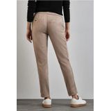 Street One - Bonny - Broek - Beige - Velourslook