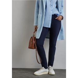 Street One Dames Broek met ritsdetails in Blauw, in size: 32