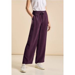 Street One - Cuprobroek - Paars - Zachte Modalmix - Wijde Pijpen