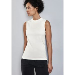 Street One Dames Top met col in Wit, in size: 46