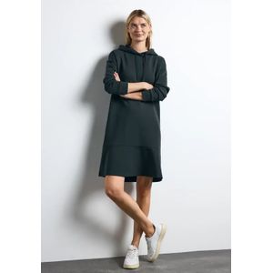 Street One Dames Sweatjurk met volant in Groen, in size: 38