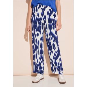 Street One Dames Broek met wijde pijpen in Blauw, in size: 32