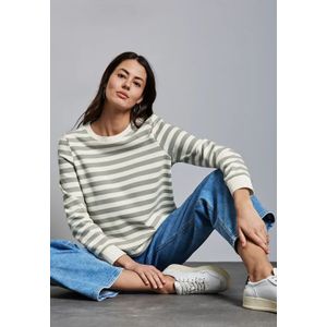 Street One Dames Sweat in Groen, in size: 44
